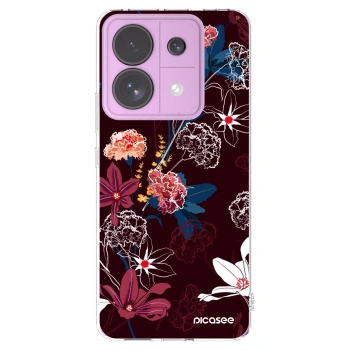 Picasee silikónový prehľadný obal pre Xiaomi Redmi Note 13 Pro 5G - Dark Meadow