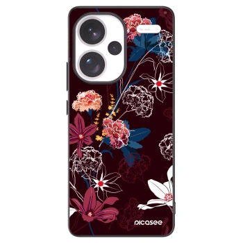Picasee silikónový čierny obal pre Xiaomi Redmi Note 13 Pro+ 5G - Dark Meadow