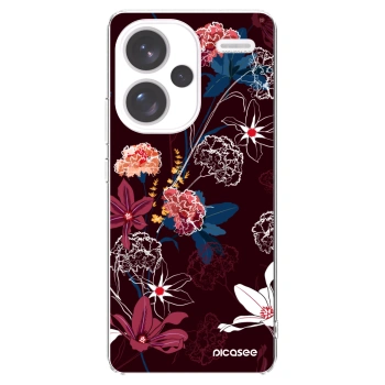 Picasee silikónový prehľadný obal pre Xiaomi Redmi Note 13 Pro+ 5G - Dark Meadow