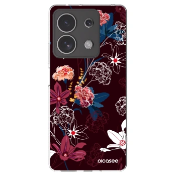 Picasee silikónový prehľadný obal pre Xiaomi Redmi Note 13 4G - Dark Meadow