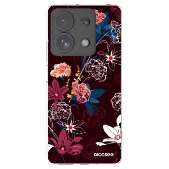 Picasee silikónový prehľadný obal pre Xiaomi Redmi Note 13 Pro 4G - Dark Meadow