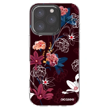Picasee silikónový prehľadný obal pre Apple iPhone 16 Pro - Dark Meadow