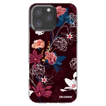 Picasee silikónový prehľadný obal pre Apple iPhone 16 Pro Max - Dark Meadow