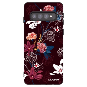 Picasee silikónový čierny obal pre Samsung Galaxy S10 G973 - Dark Meadow