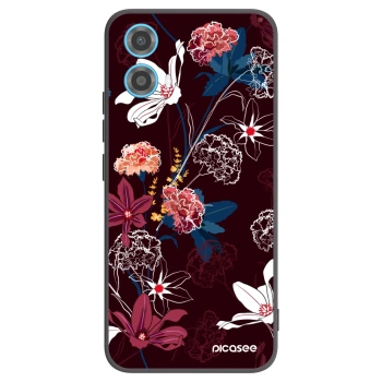 Picasee silikónový čierny obal pre Motorola Moto G34 5G - Dark Meadow
