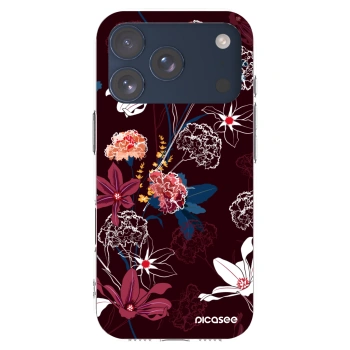 Picasee silikónový prehľadný obal pre Apple iPhone 17 Pro - Dark Meadow