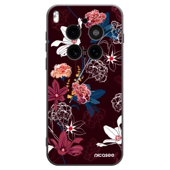 Picasee silikónový čierny obal pre Vivo X300 Pro - Dark Meadow