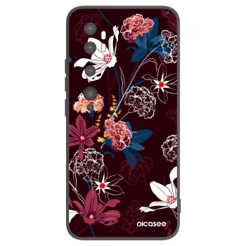 Picasee silikónový čierny obal pre Xiaomi Mi Note 10 (Pro) - Dark Meadow