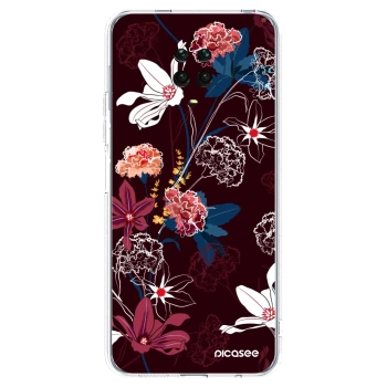 Picasee silikónový prehľadný obal pre Xiaomi Redmi Note 9 Pro - Dark Meadow