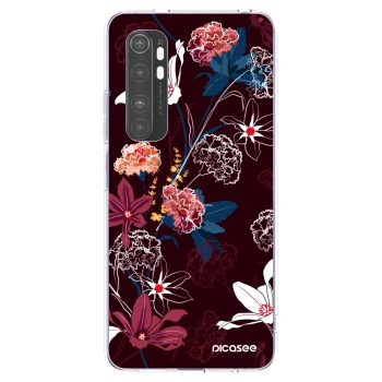 Picasee silikónový prehľadný obal pre Xiaomi Mi Note 10 Lite - Dark Meadow