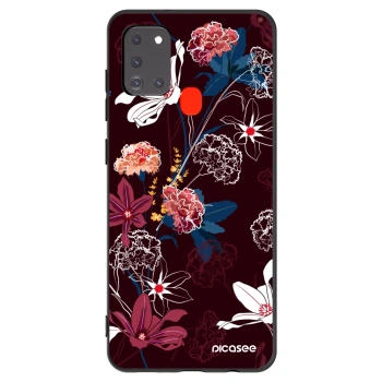 Picasee silikónový čierny obal pre Samsung Galaxy A21s - Dark Meadow