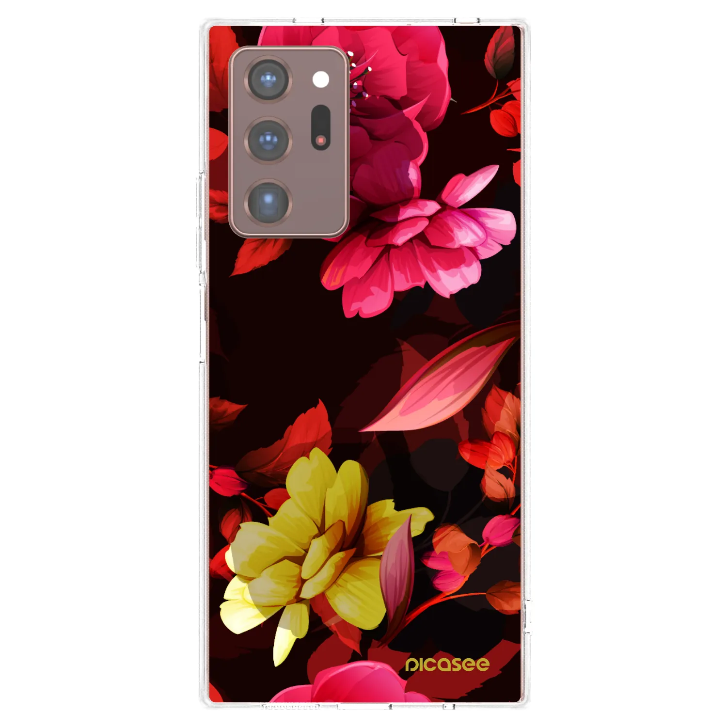 Picasee silikónový prehľadný obal pre Samsung Galaxy Note 20 Ultra - Dark Peonny
