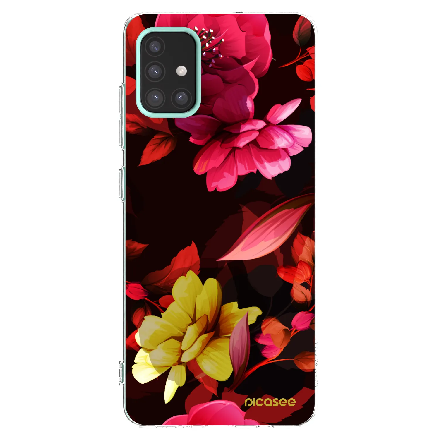 Picasee silikónový prehľadný obal pre Samsung Galaxy M31s - Dark Peonny