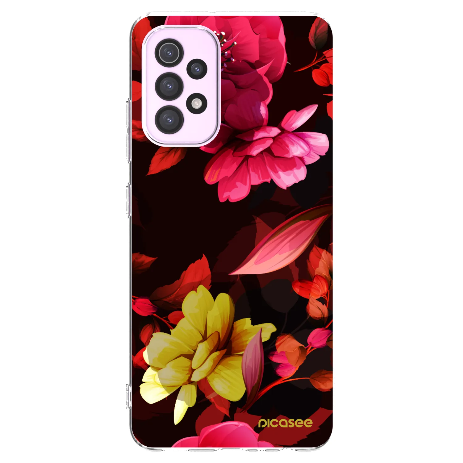 Picasee silikónový prehľadný obal pre Samsung Galaxy A32 5G A326B - Dark Peonny