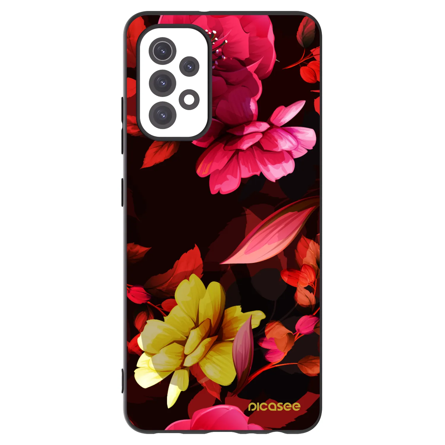 Picasee silikónový čierny obal pre Samsung Galaxy A32 5G A326B - Dark Peonny
