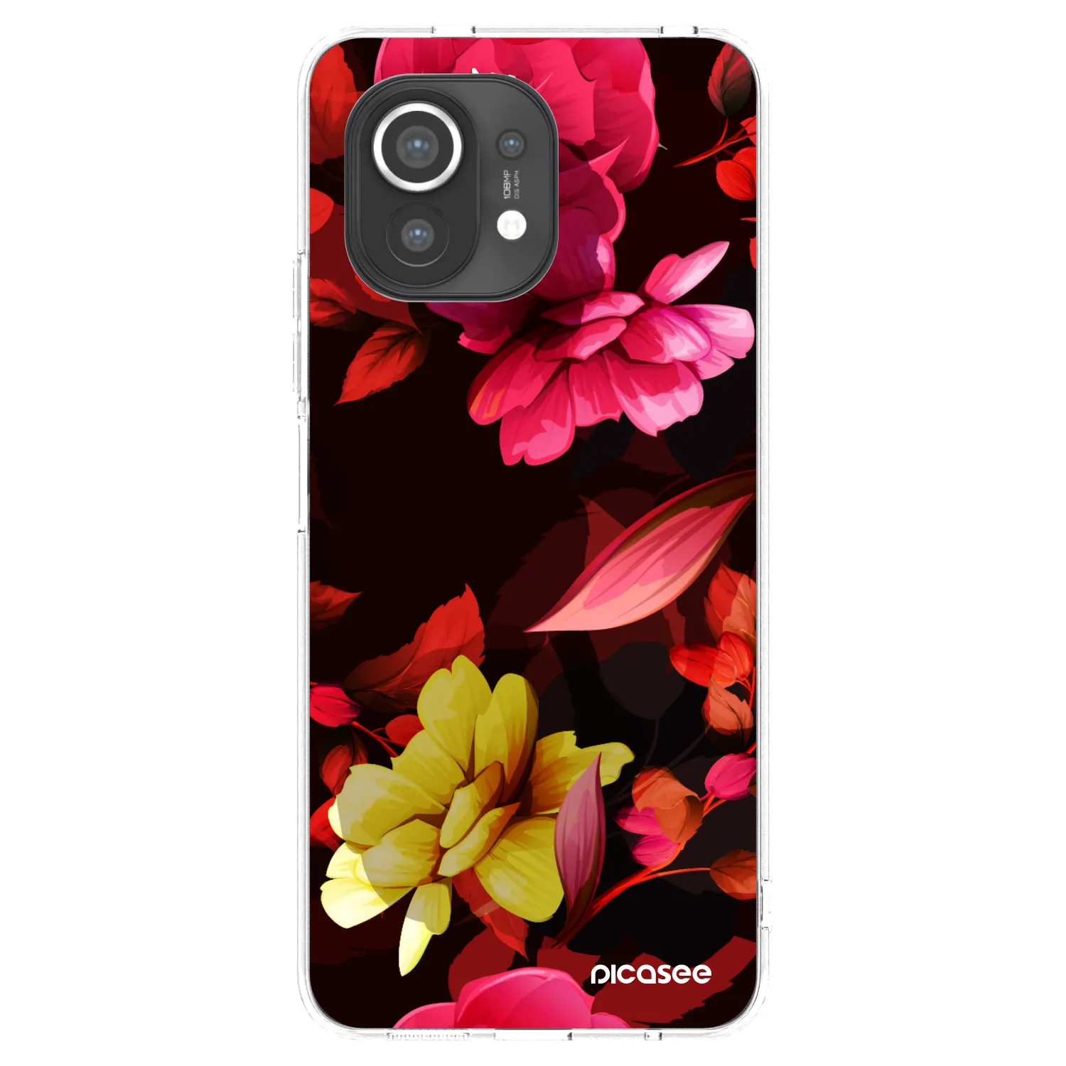 Picasee silikónový prehľadný obal pre Xiaomi Mi 11 - Dark Peonny