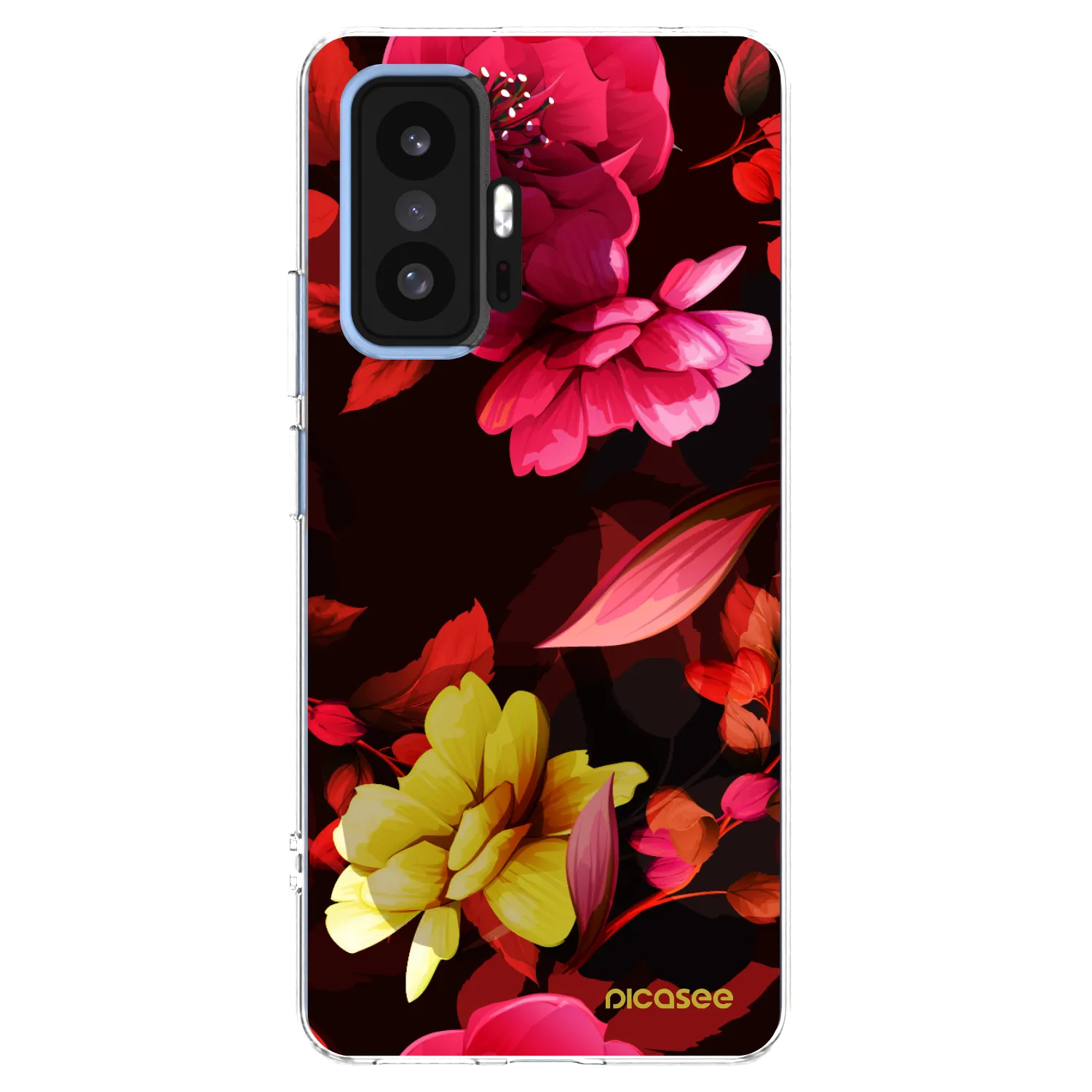 Picasee silikónový prehľadný obal pre Xiaomi 11T - Dark Peonny