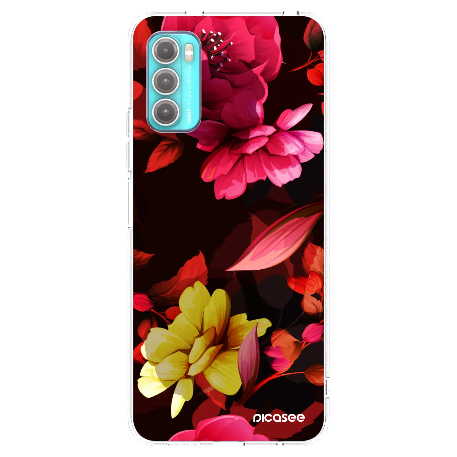 Picasee silikónový prehľadný obal pre Motorola Moto G60 - Dark Peonny