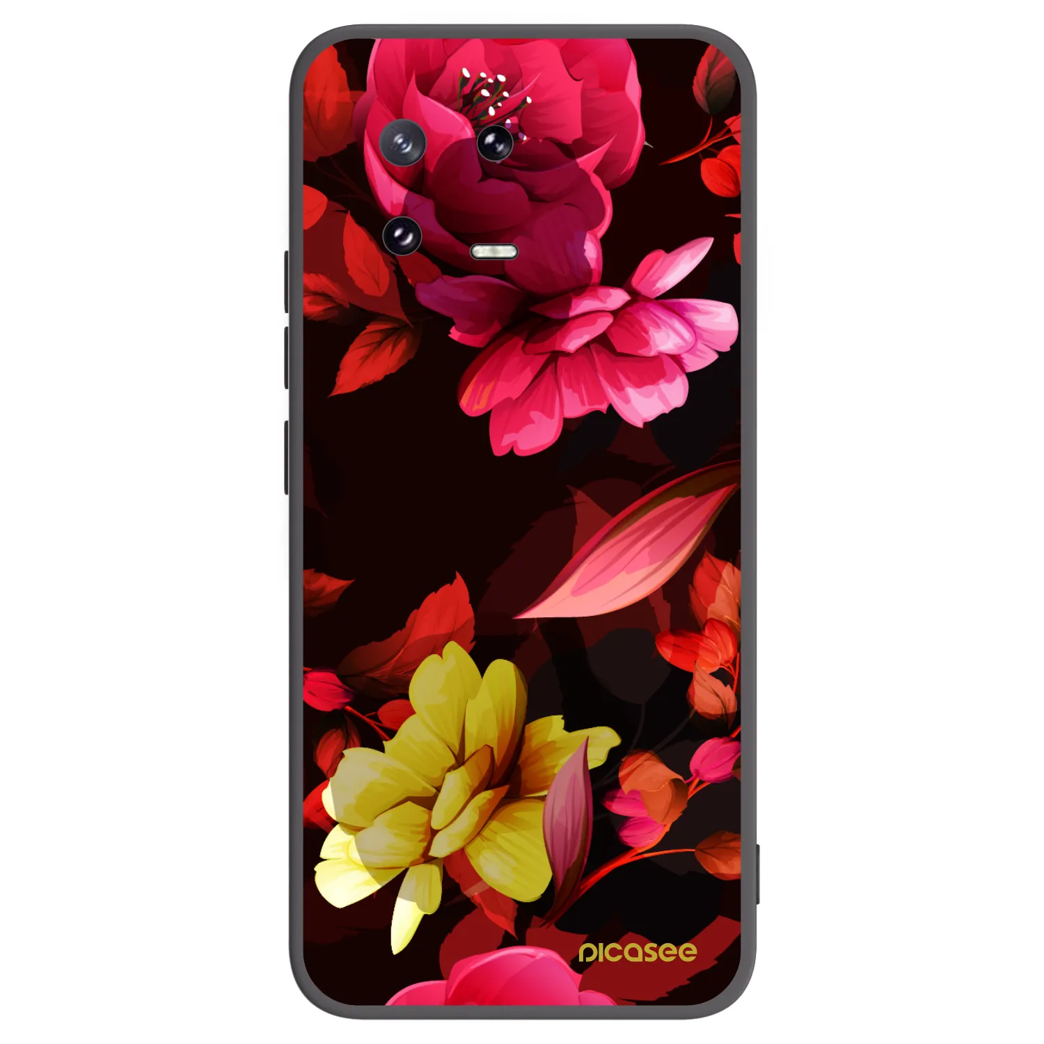 Picasee silikónový čierny obal pre Xiaomi 13 Pro - Dark Peonny