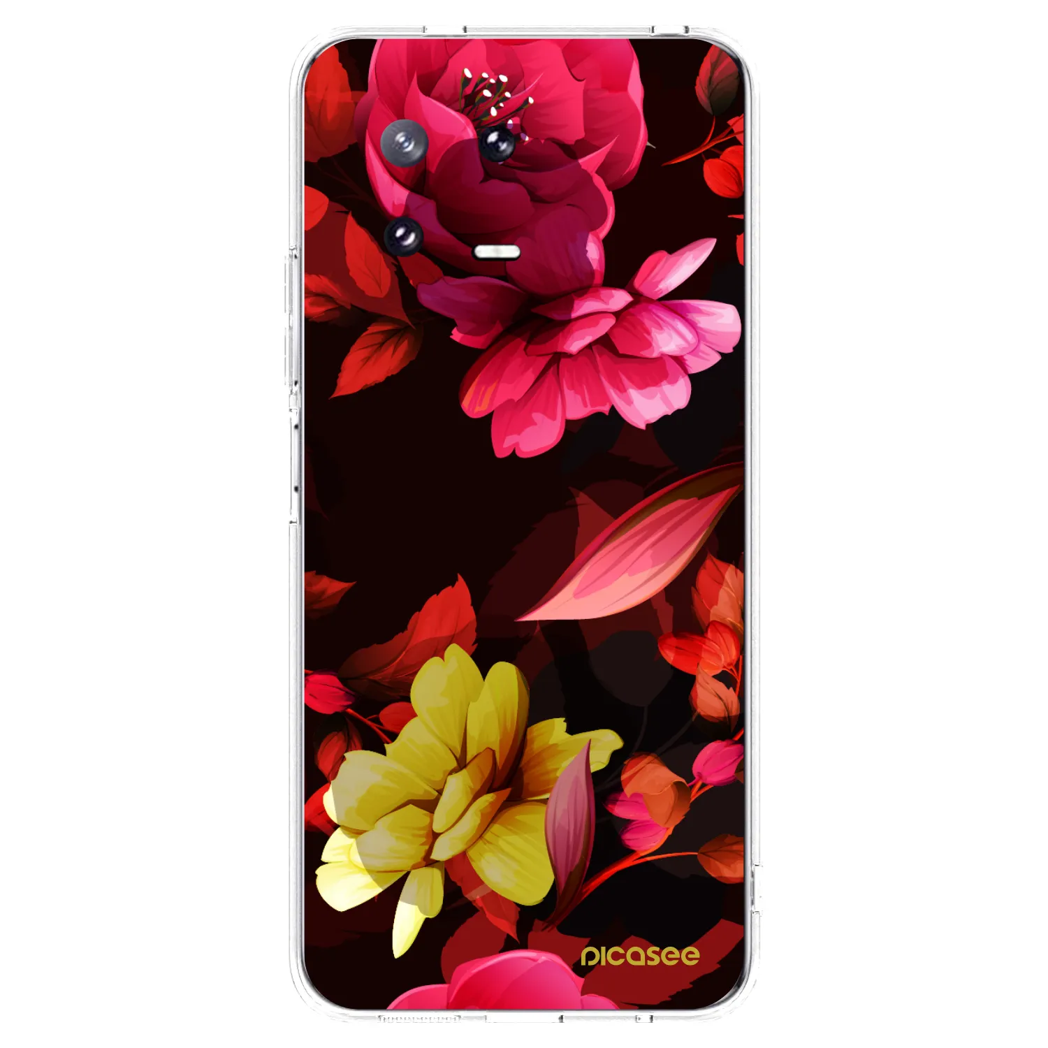 Picasee silikónový prehľadný obal pre Xiaomi 13 Pro - Dark Peonny