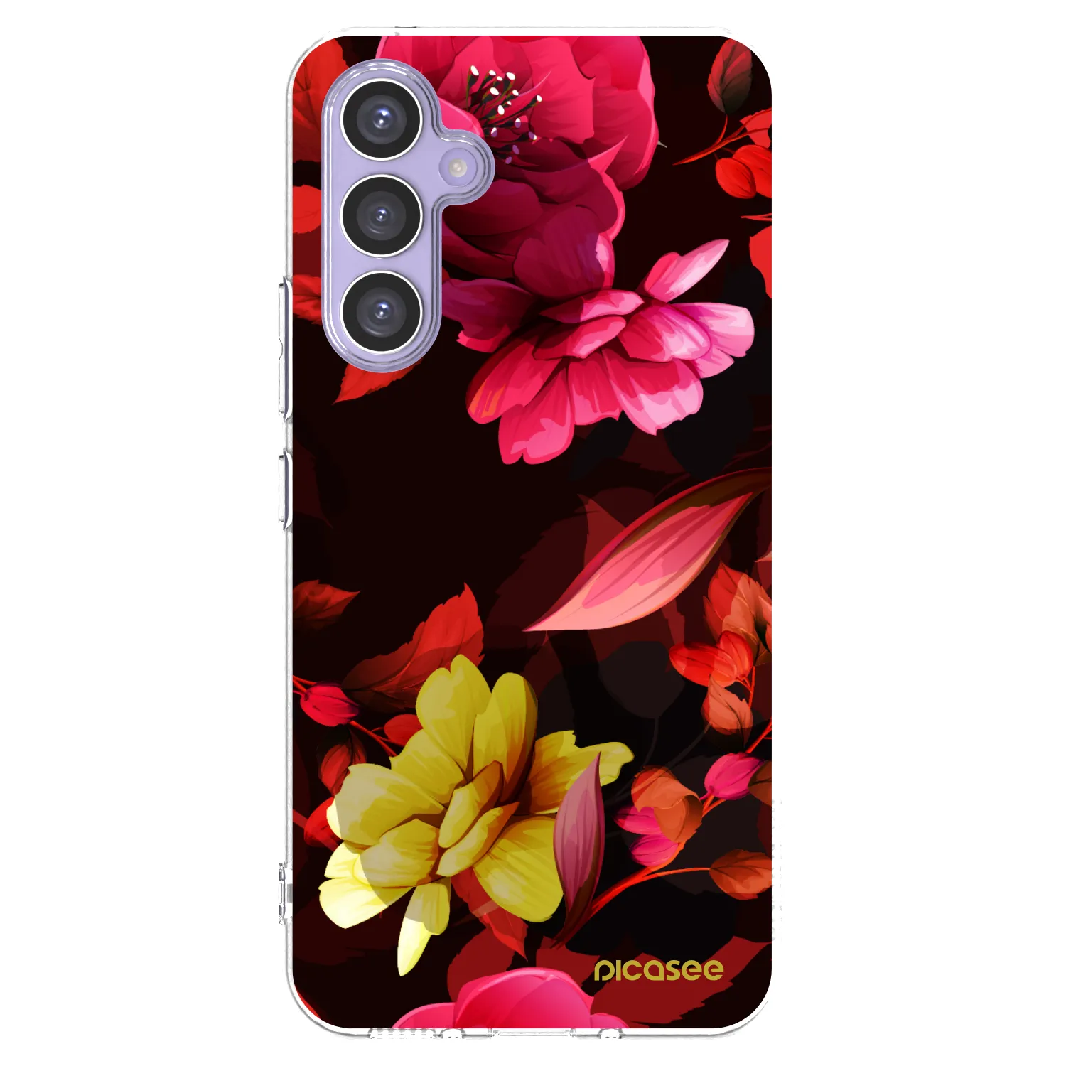 Picasee silikónový prehľadný obal pre Samsung Galaxy A54 5G A546B - Dark Peonny