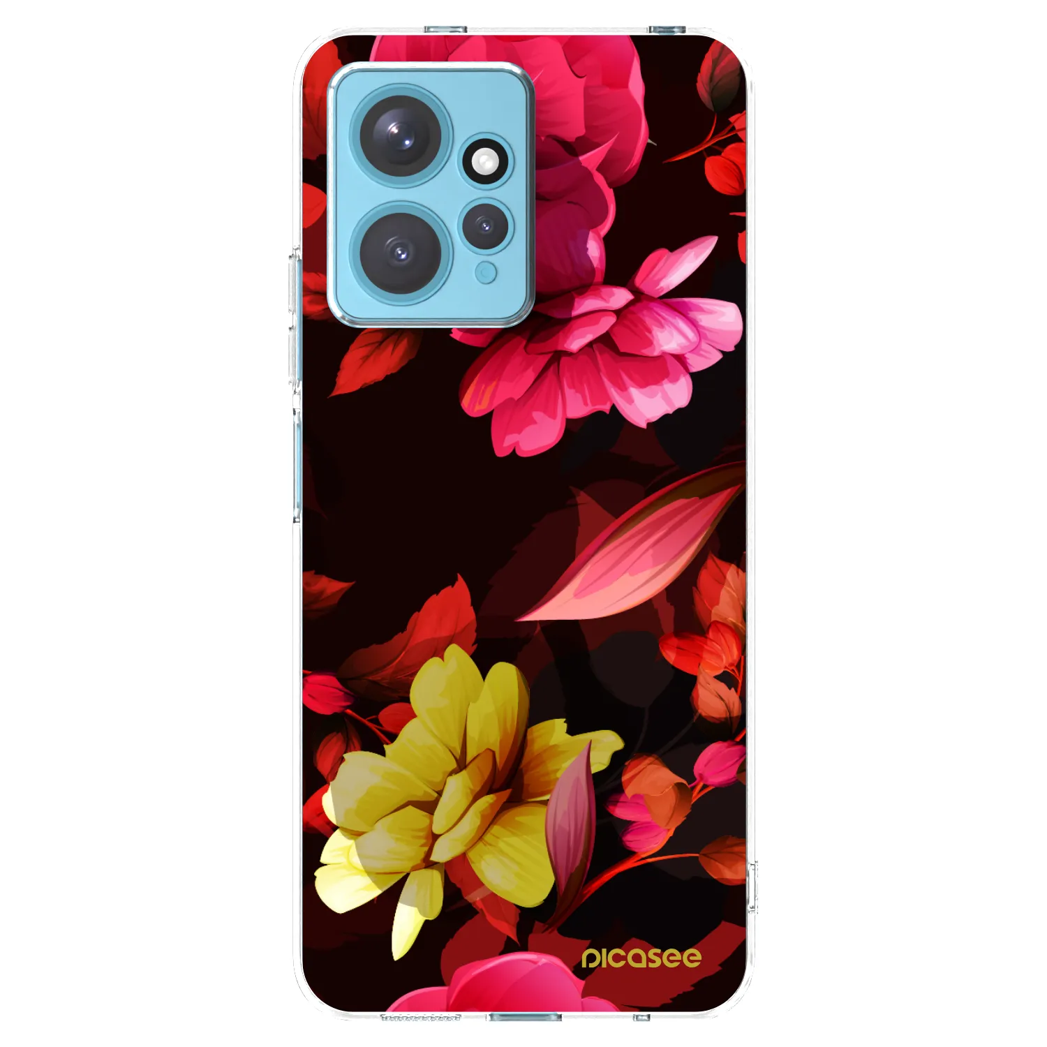 Picasee silikónový prehľadný obal pre Xiaomi Redmi Note 12 4G - Dark Peonny