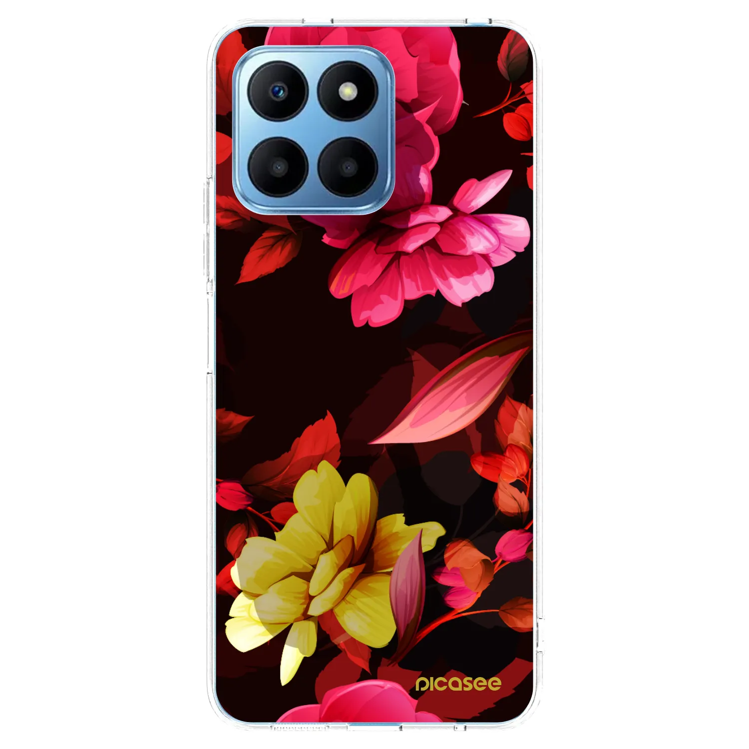 Picasee silikónový prehľadný obal pre Honor 70 Lite - Dark Peonny