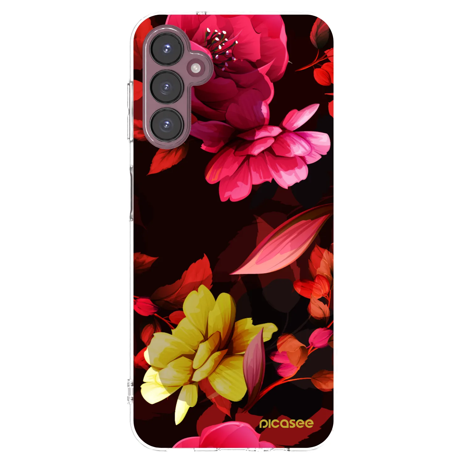 Picasee silikónový prehľadný obal pre Samsung Galaxy A05s A057G - Dark Peonny
