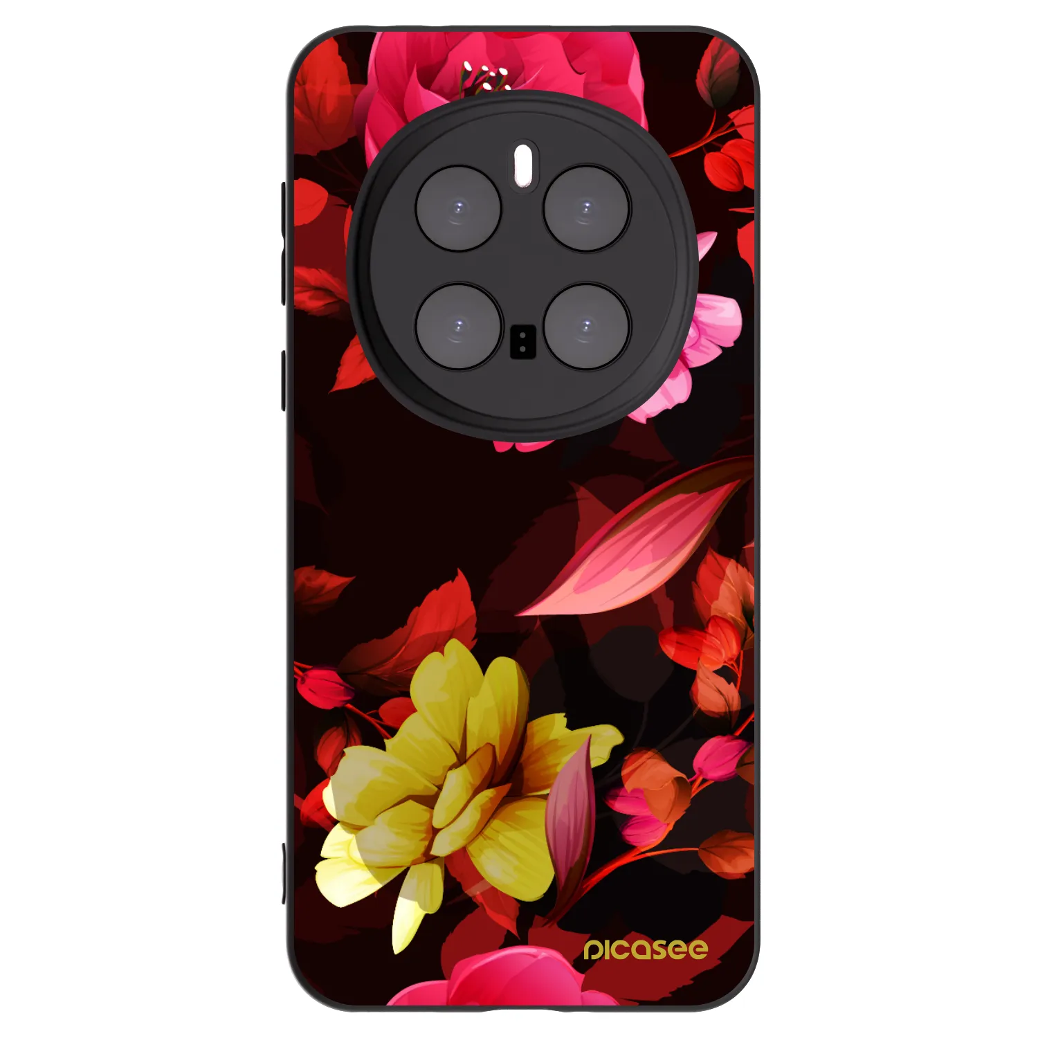 Picasee silikónový čierny obal pre Honor Magic7 Pro 5G - Dark Peonny