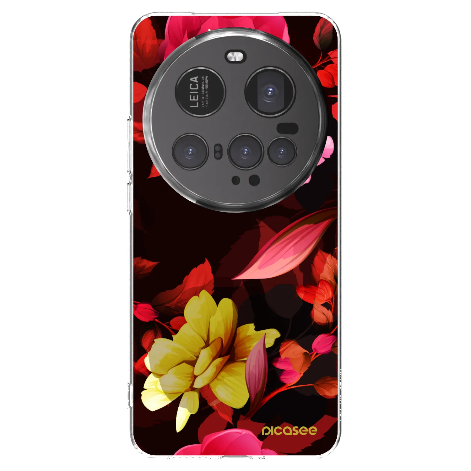 Picasee silikónový prehľadný obal pre Xiaomi 15 Ultra - Dark Peonny