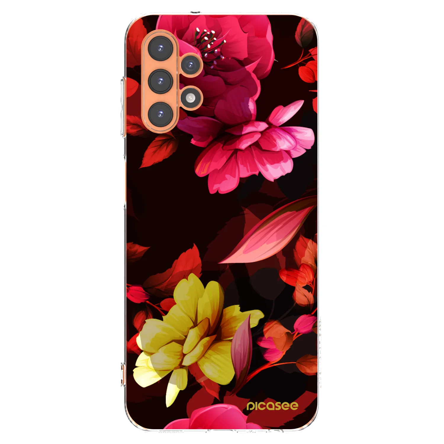 Picasee silikónový prehľadný obal pre Samsung Galaxy A13 5G - Dark Peonny