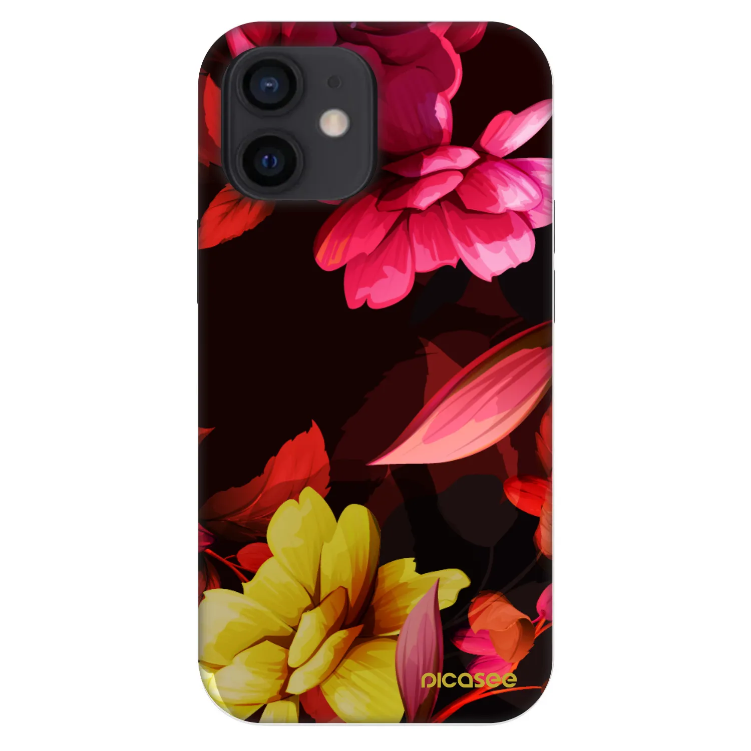 Fashion Case pre Apple iPhone 12 mini - Dark Peonny