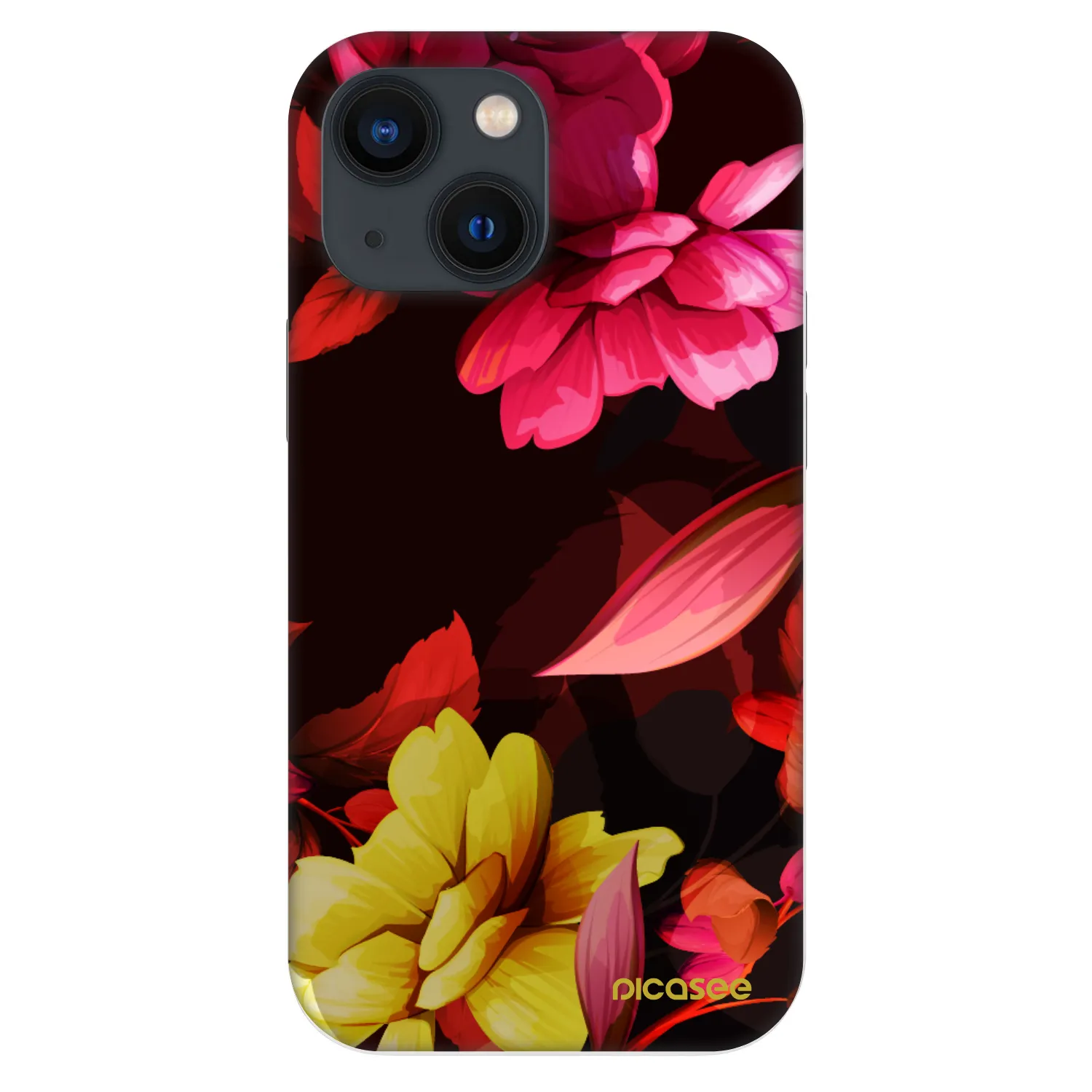 Picasee Fashion Case pre Apple iPhone 13 mini - Dark Peonny