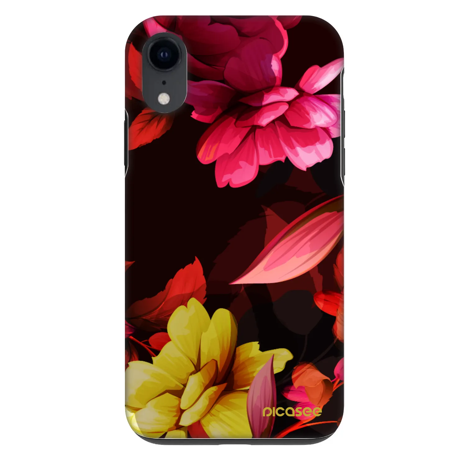 Picasee Fashion Case pre Apple iPhone XR - Dark Peonny