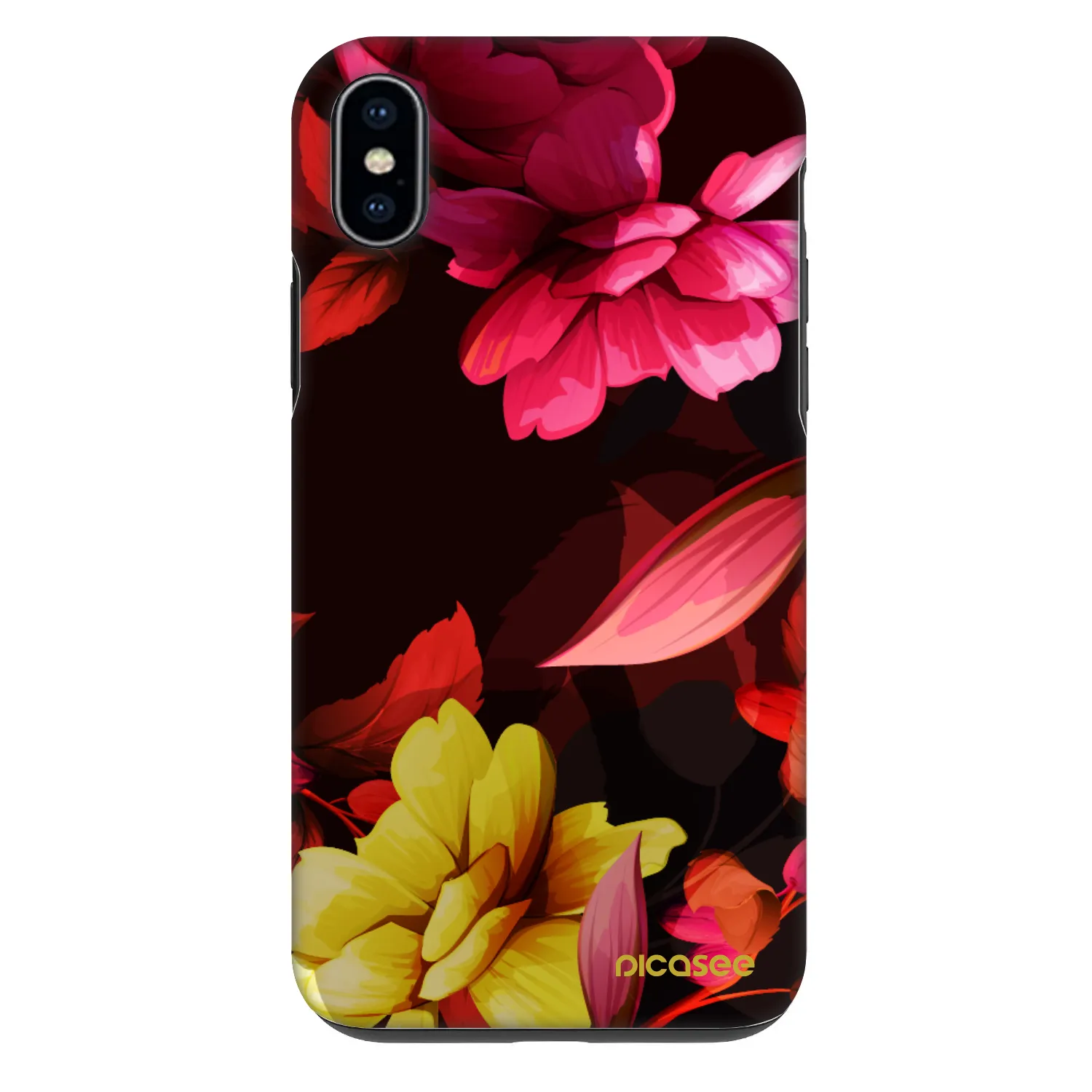 Picasee Fashion Case pre Apple iPhone XS Max - Dark Peonny