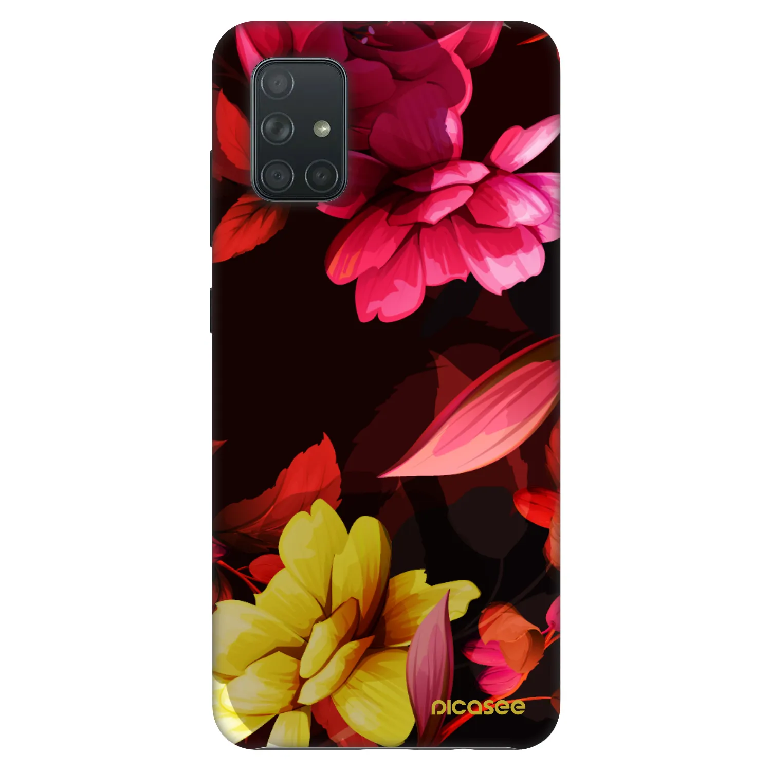 Picasee Fashion Case pre Samsung Galaxy A71 A715F - Dark Peonny