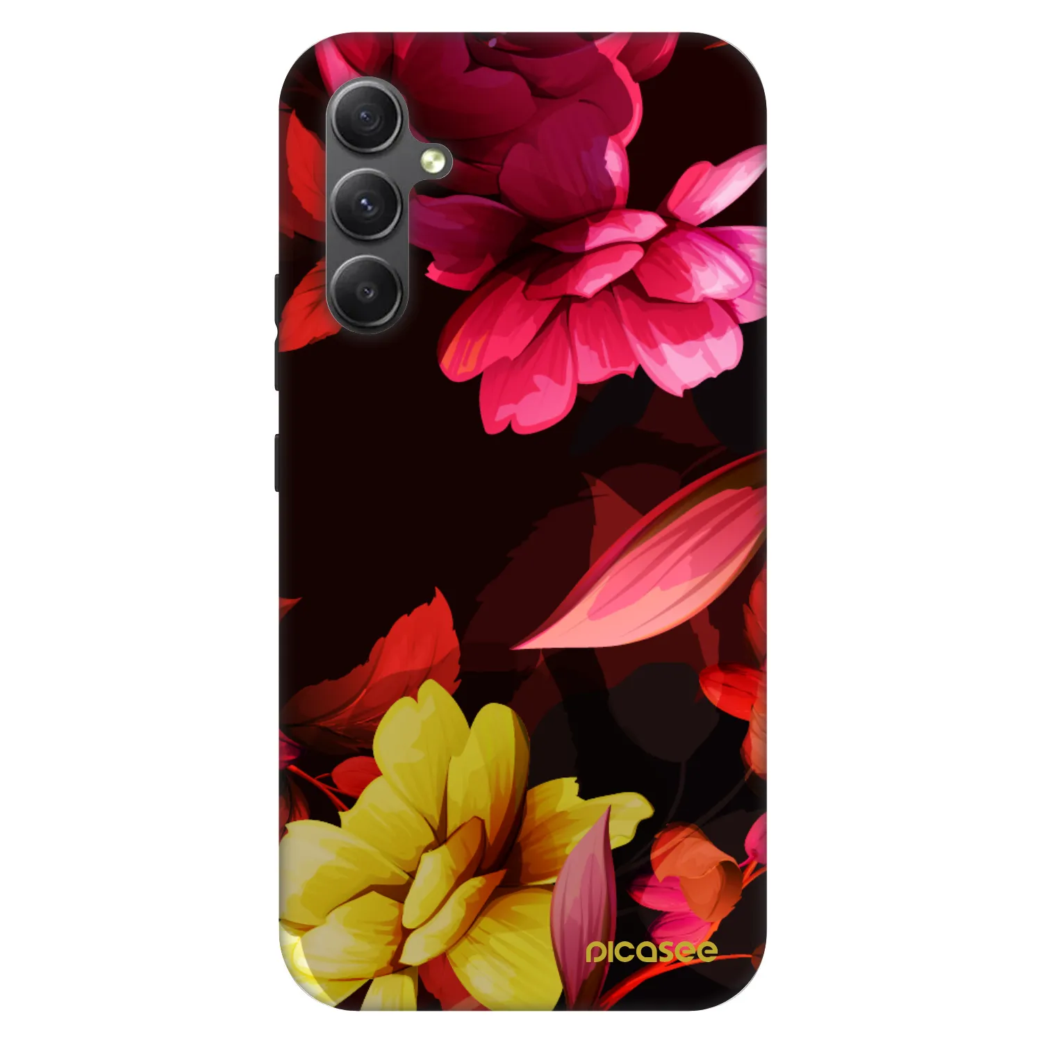 Picasee Fashion Case pre Samsung Galaxy A34 5G A346B - Dark Peonny