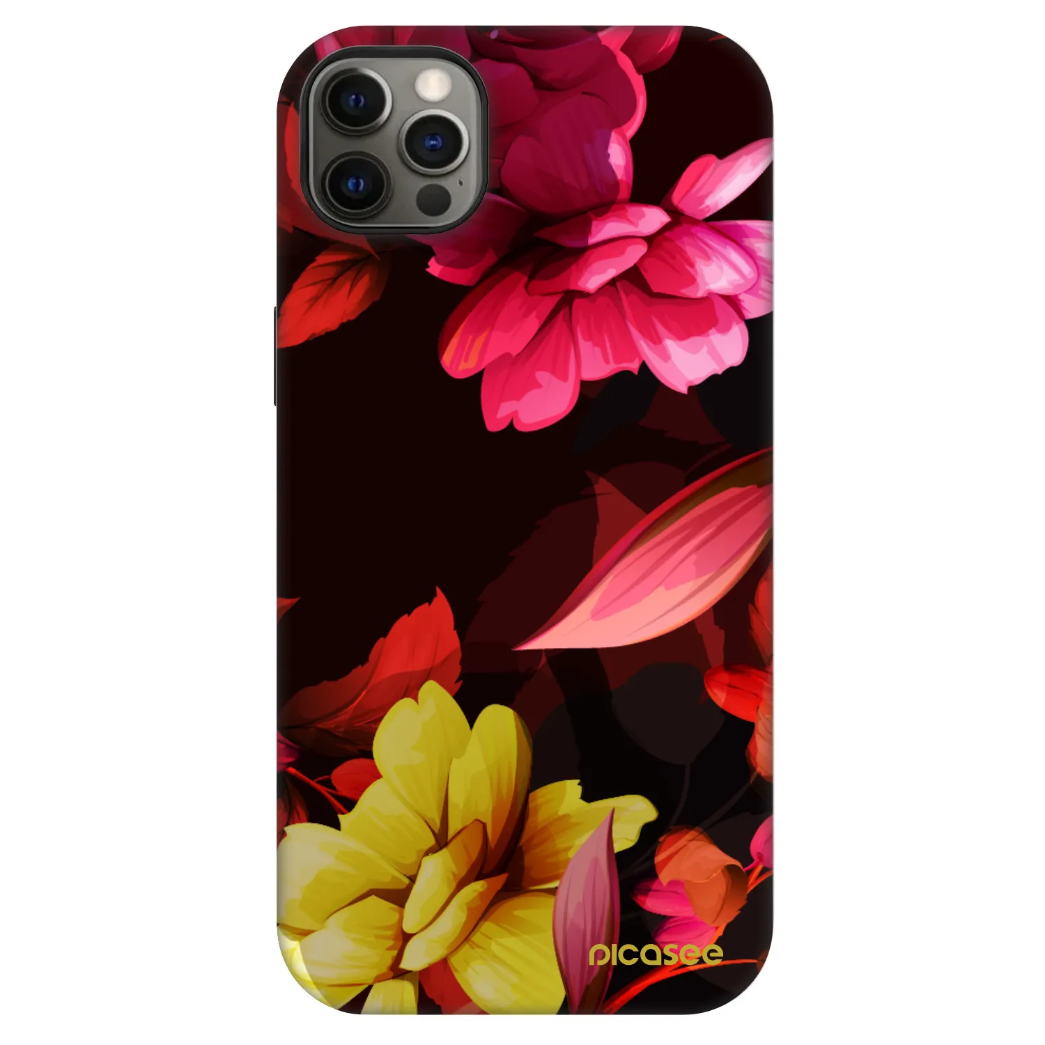 Picasee Fashion Case MagSafe pre Apple iPhone 12 Pro Max - Dark Peonny