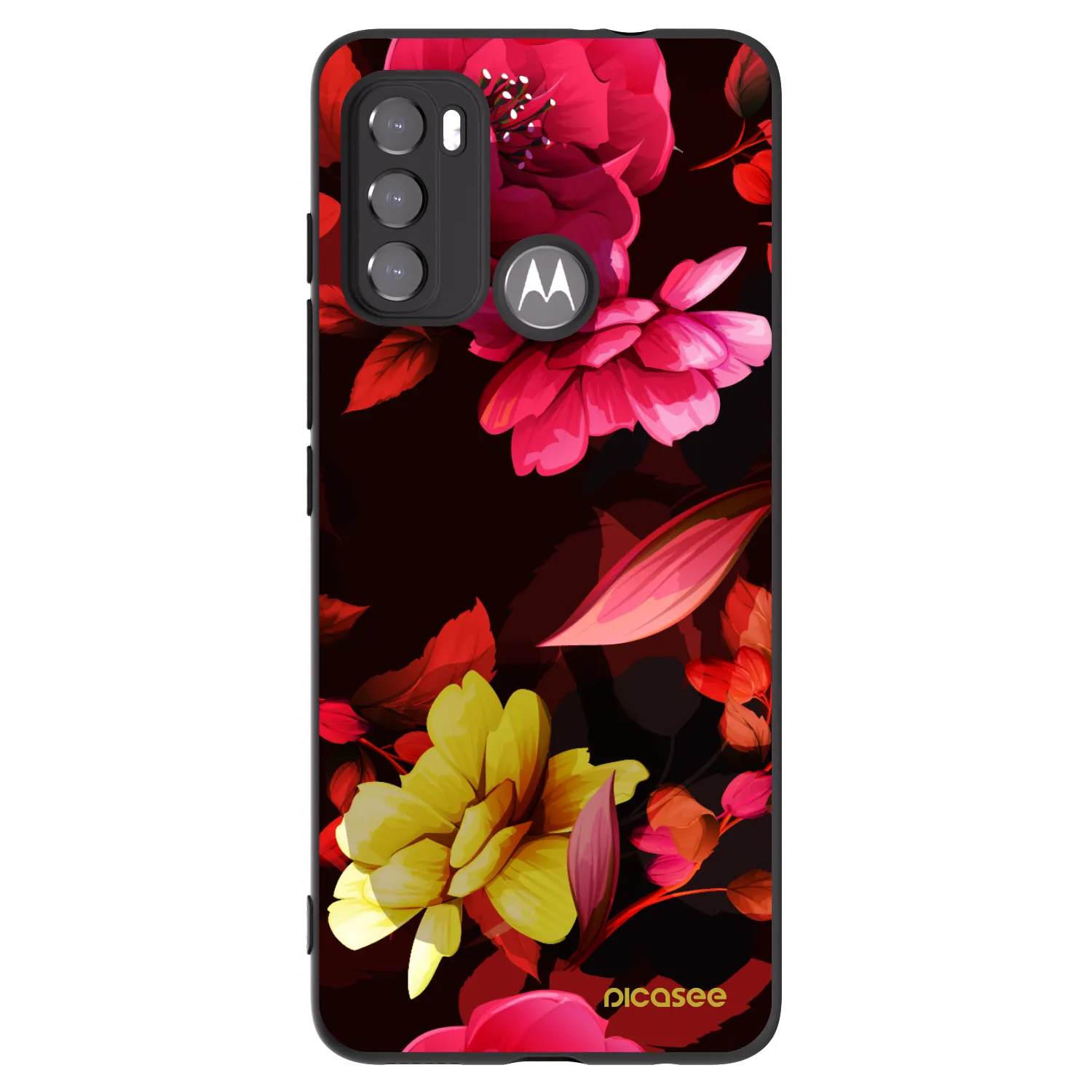Silikónový čierny obal pre Motorola Edge 60 5G - Dark Peonny