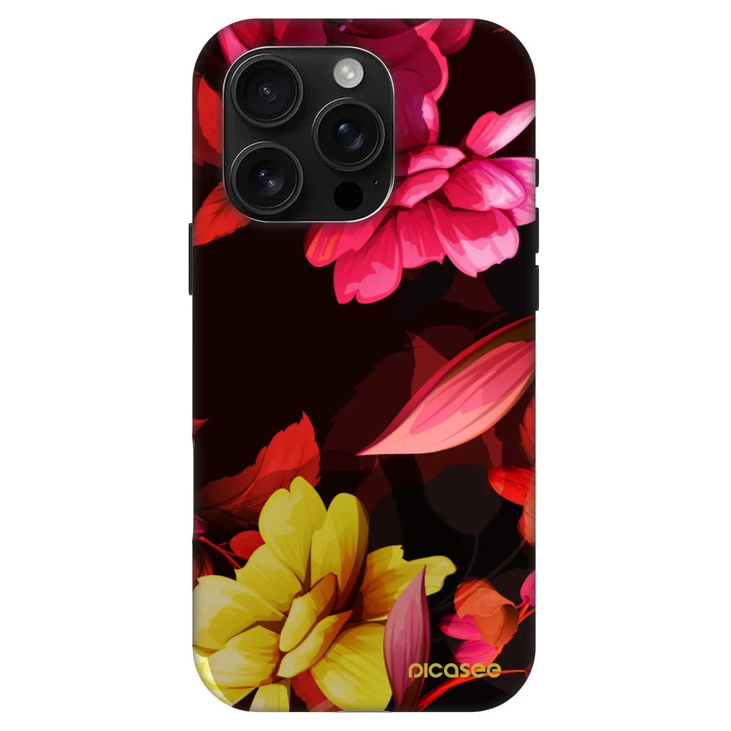 Picasee Fashion Case MagSafe pre Apple iPhone 16 Pro - Dark Peonny