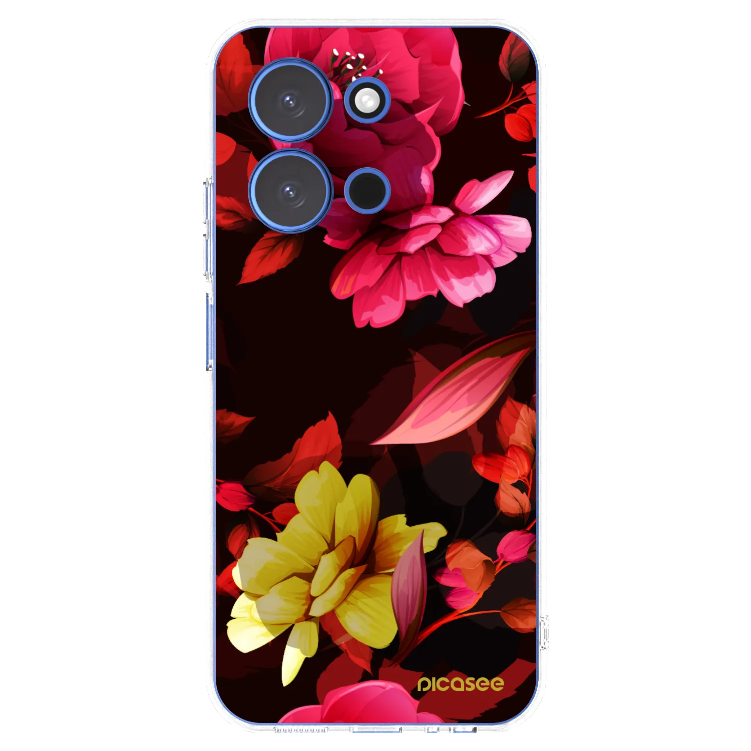 Picasee silikónový prehľadný obal pre Xiaomi Redmi 15C 4G - Dark Peonny