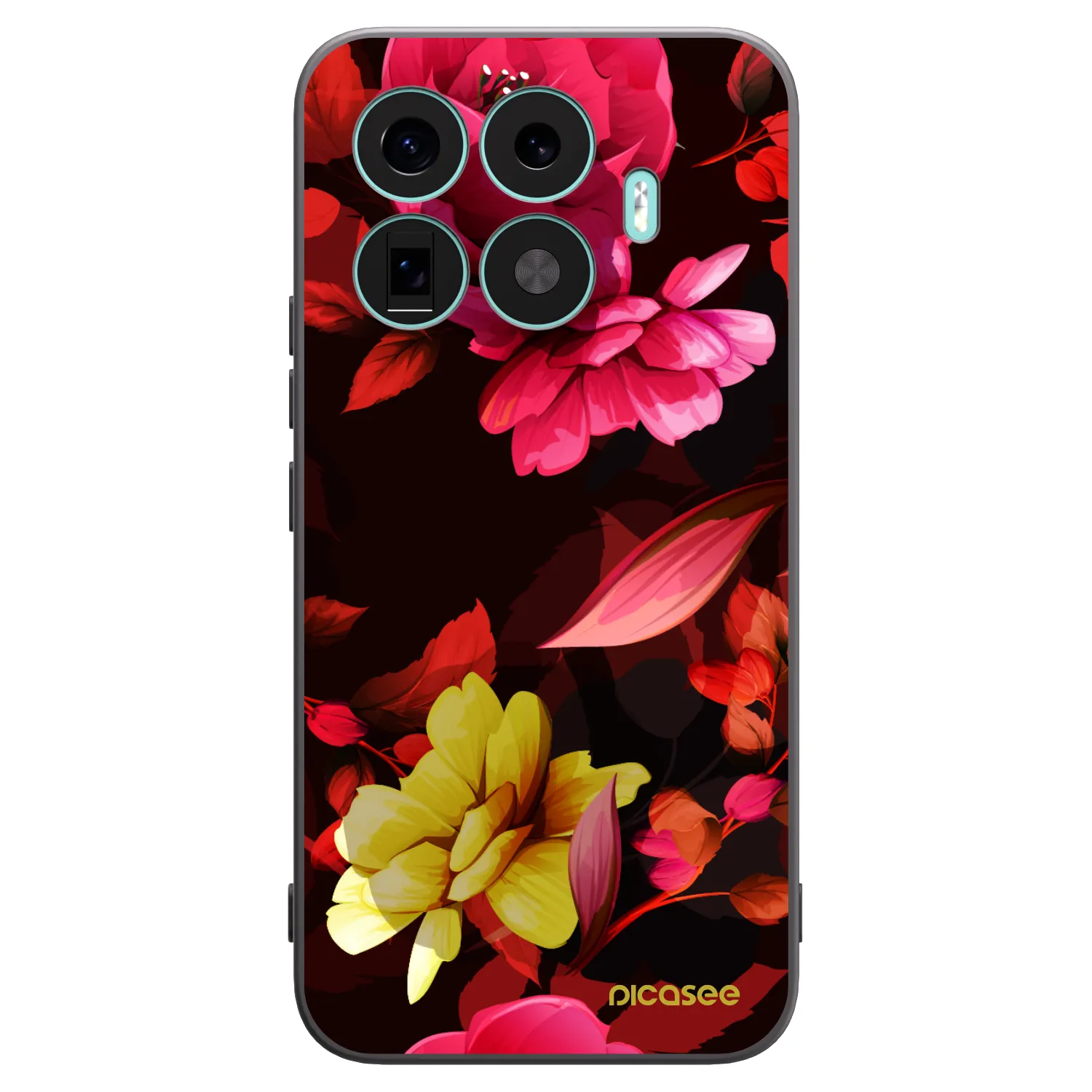 Picasee silikónový čierny obal pre Xiaomi 17T Pro - Dark Peonny