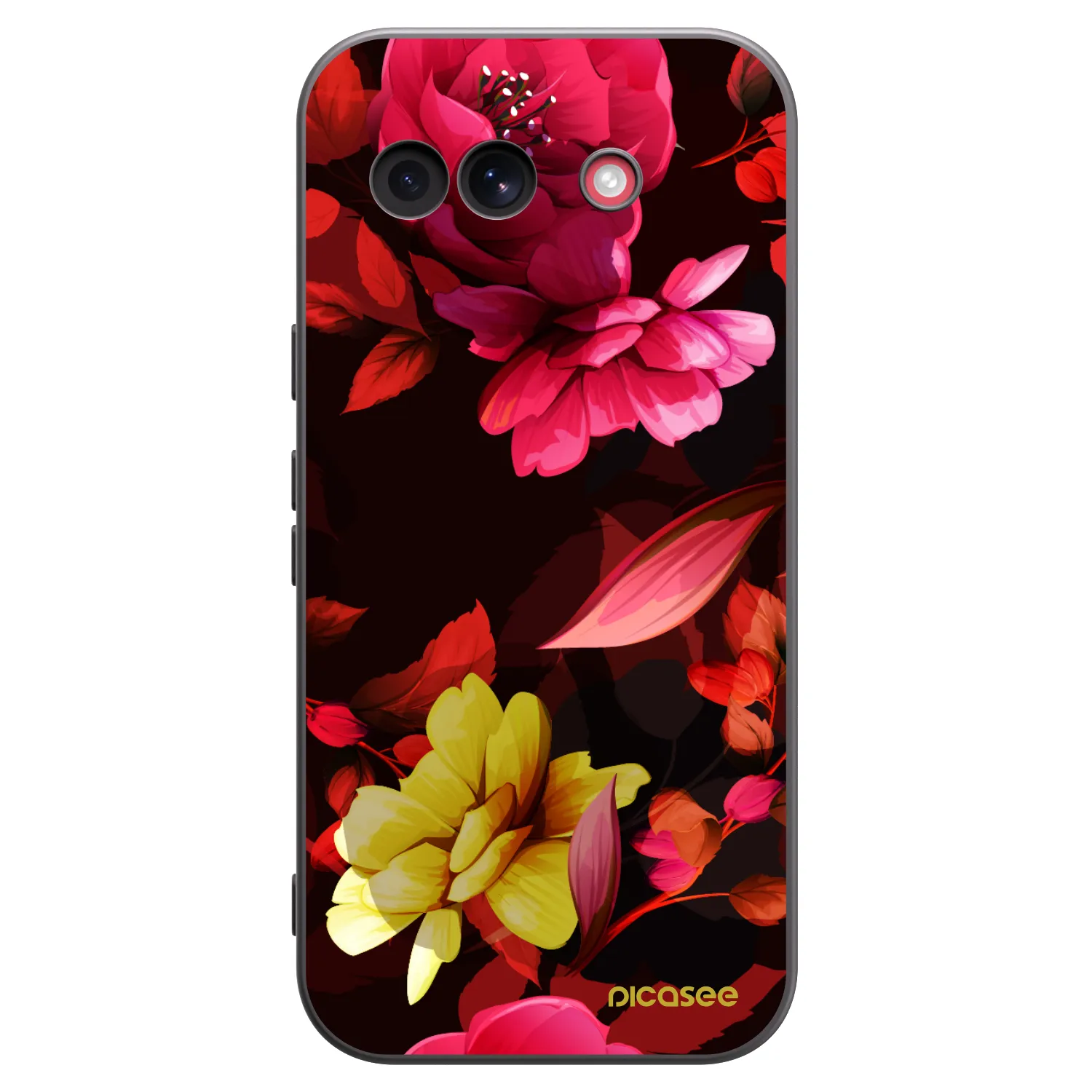 Picasee silikónový čierny obal pre Google Pixel 10a - Dark Peonny