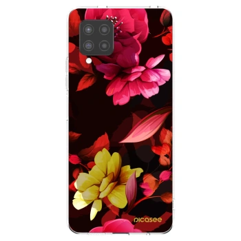 Picasee silikónový prehľadný obal pre Samsung Galaxy A42 A426B - Dark Peonny