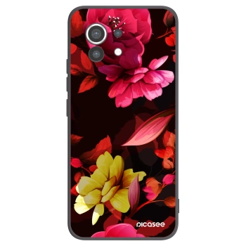 Picasee silikónový čierny obal pre Xiaomi Mi 11 - Dark Peonny