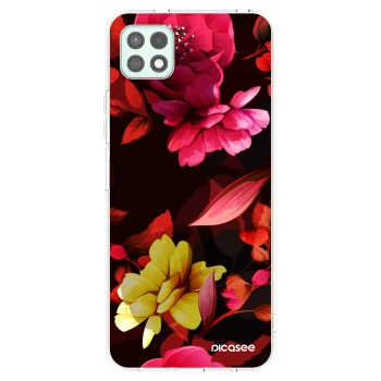 Picasee silikónový prehľadný obal pre Samsung Galaxy A22 A226B 5G - Dark Peonny