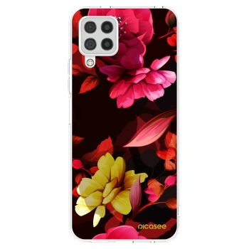 Picasee silikónový prehľadný obal pre Samsung Galaxy A22 A225F 4G - Dark Peonny