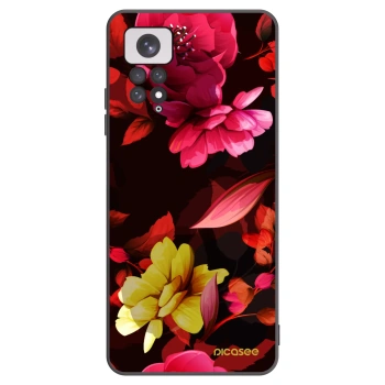 Picasee silikónový čierny obal pre Xiaomi Redmi Note 11 - Dark Peonny