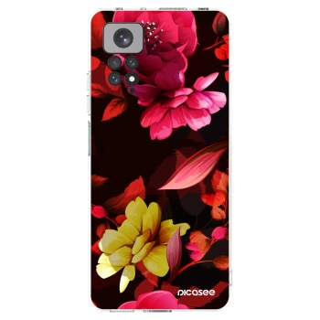 Picasee silikónový prehľadný obal pre Xiaomi Redmi Note 11S 4G - Dark Peonny