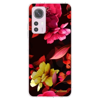 Picasee silikónový prehľadný obal pre Xiaomi 12 - Dark Peonny
